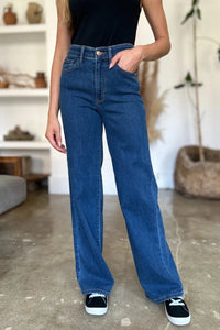 Judy Blue Full Size High Rise Straight Jeans - Chandeliers Boutique ny