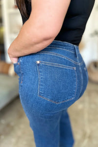 Judy Blue Full Size High Rise Straight Jeans - Chandeliers Boutique ny
