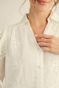 Julie Embroidered Blouse - Chandeliers Boutique ny
