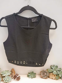 Lace Trim Detail Top - Chandeliers Boutique ny