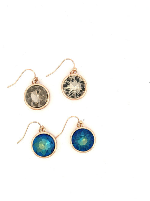 Lagoon Round Earring - Chandeliers Boutique ny