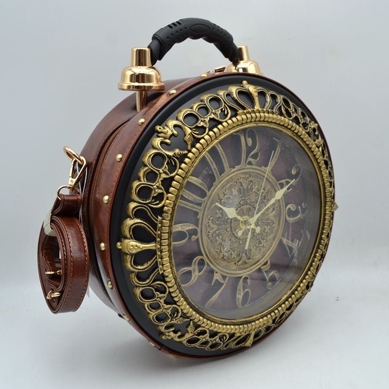 Large Clock Purse - Chandeliers Boutique ny