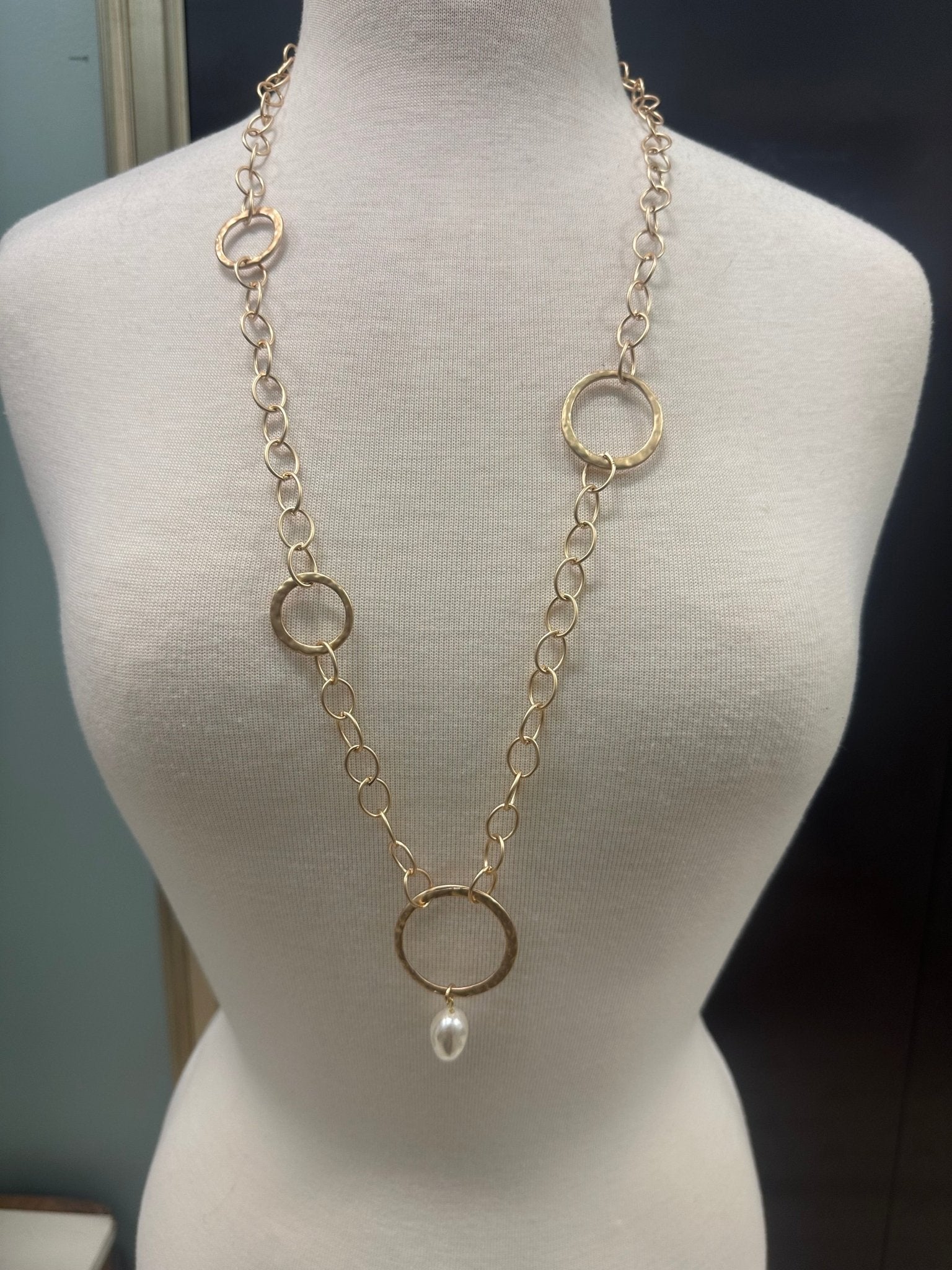 Large Links with Pearl - Chandeliers Boutique ny