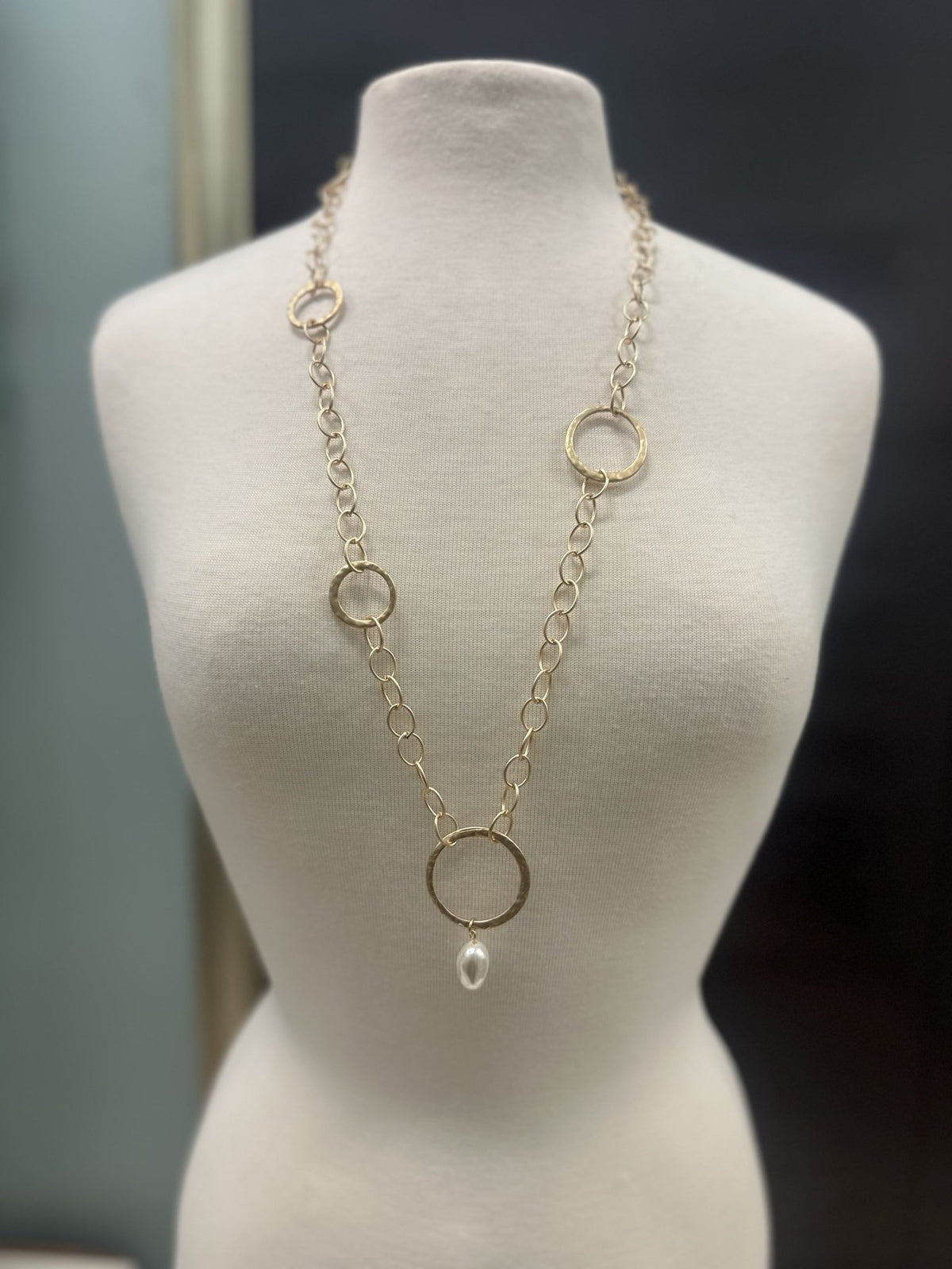 Large Links with Pearl - Chandeliers Boutique ny