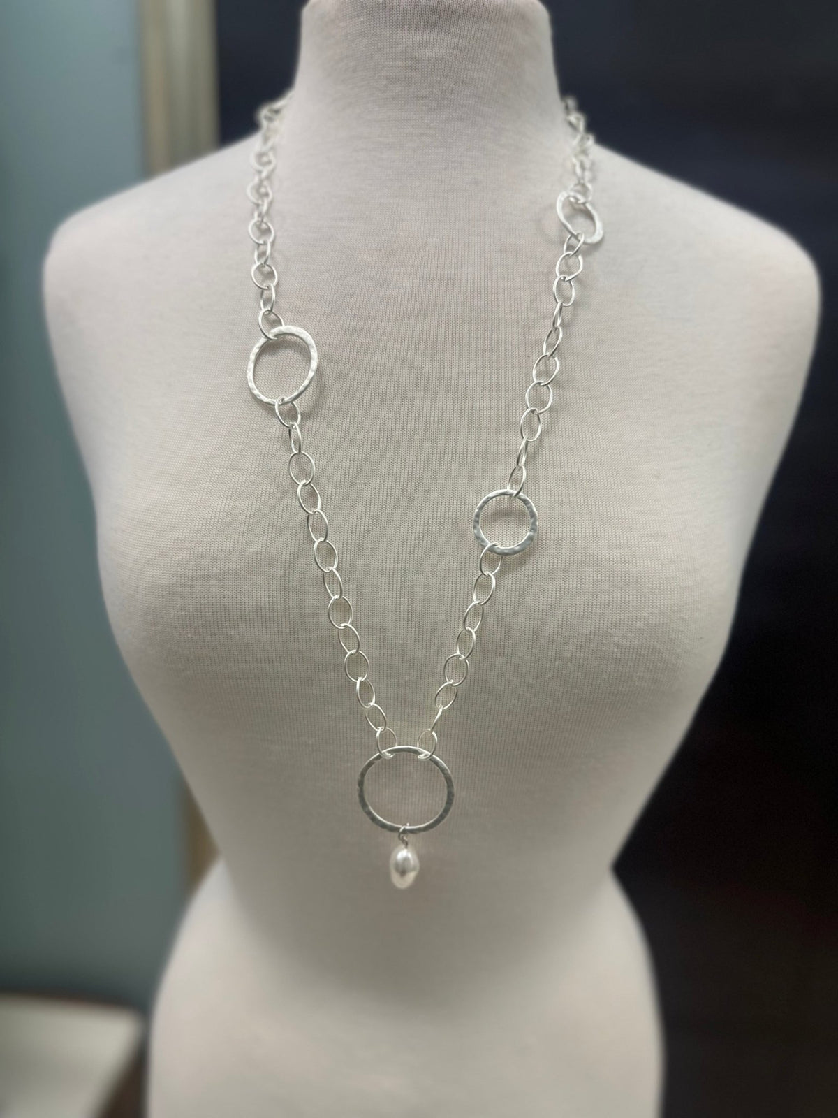 Large Links with Pearl - Chandeliers Boutique ny