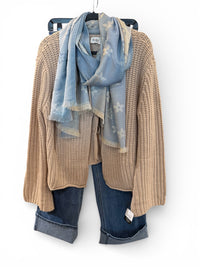 Lightweight Flower Scarf - Chandeliers Boutique ny