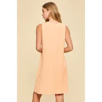 Lightweight V - Neck Tank Dress - Chandeliers Boutique ny
