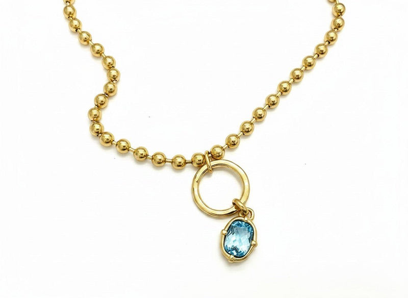 Lola 2 Heavy Beaded Necklace - Chandeliers Boutique ny