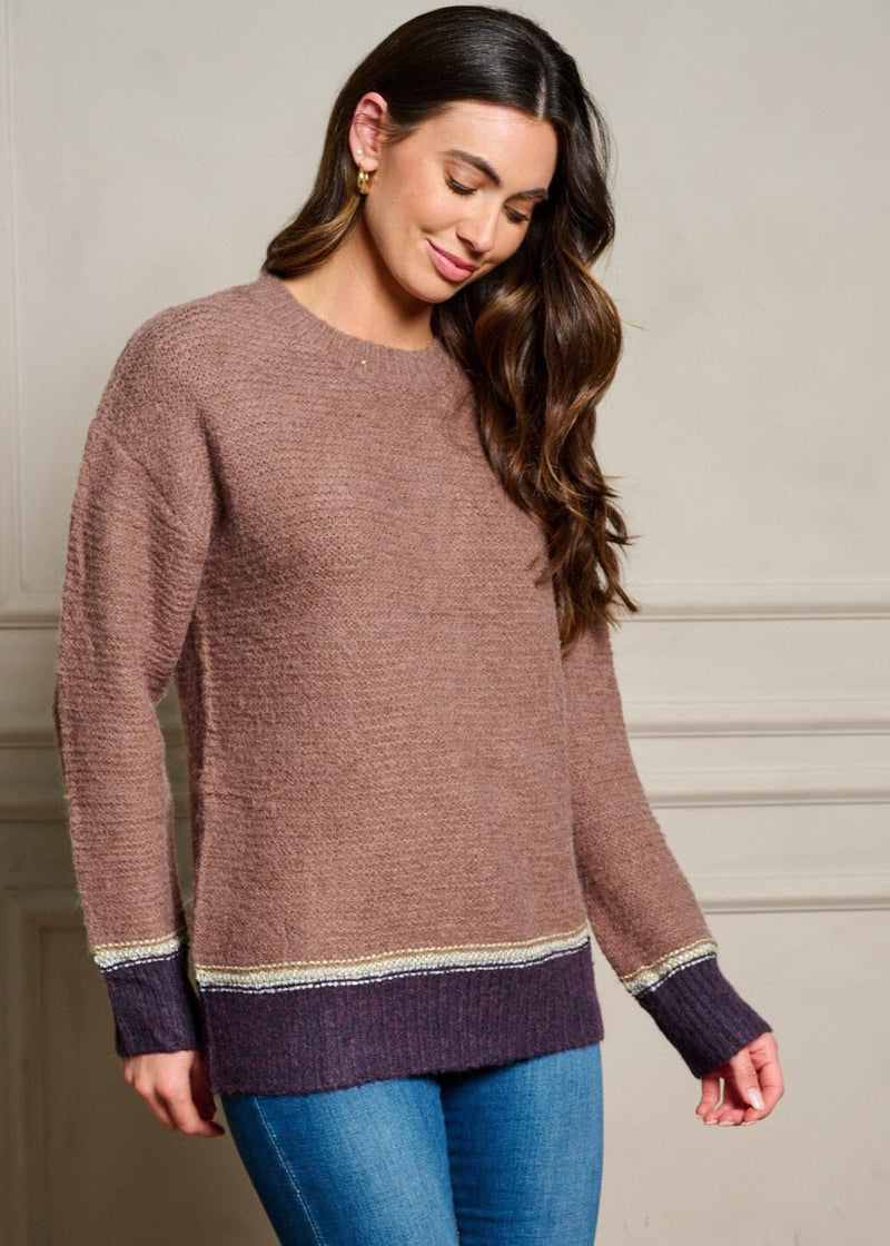 Mocha Colorblock Sweater