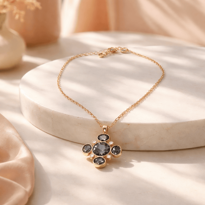 Modern Crystal Necklace - Chandeliers Boutique ny