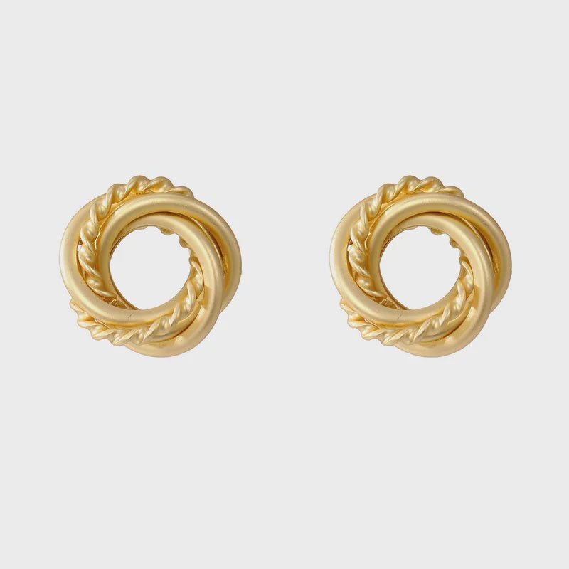 Multi Layer twist Earrings - Chandeliers Boutique ny