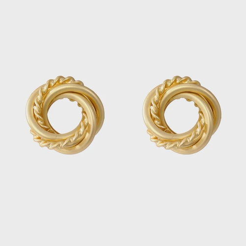 Multi Layer twist Earrings - Chandeliers Boutique ny