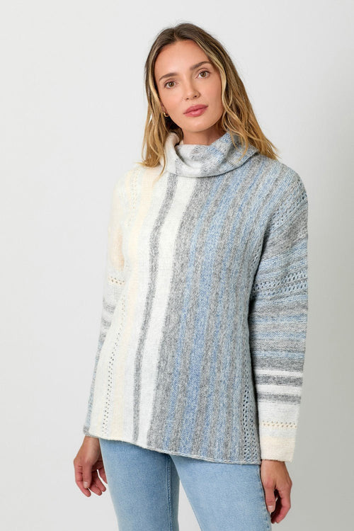 Mystree Color Gradation Sweater - Chandeliers Boutique ny