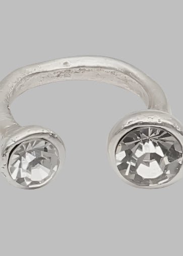 New Brass Ring in Silver Plated - Chandeliers Boutique ny