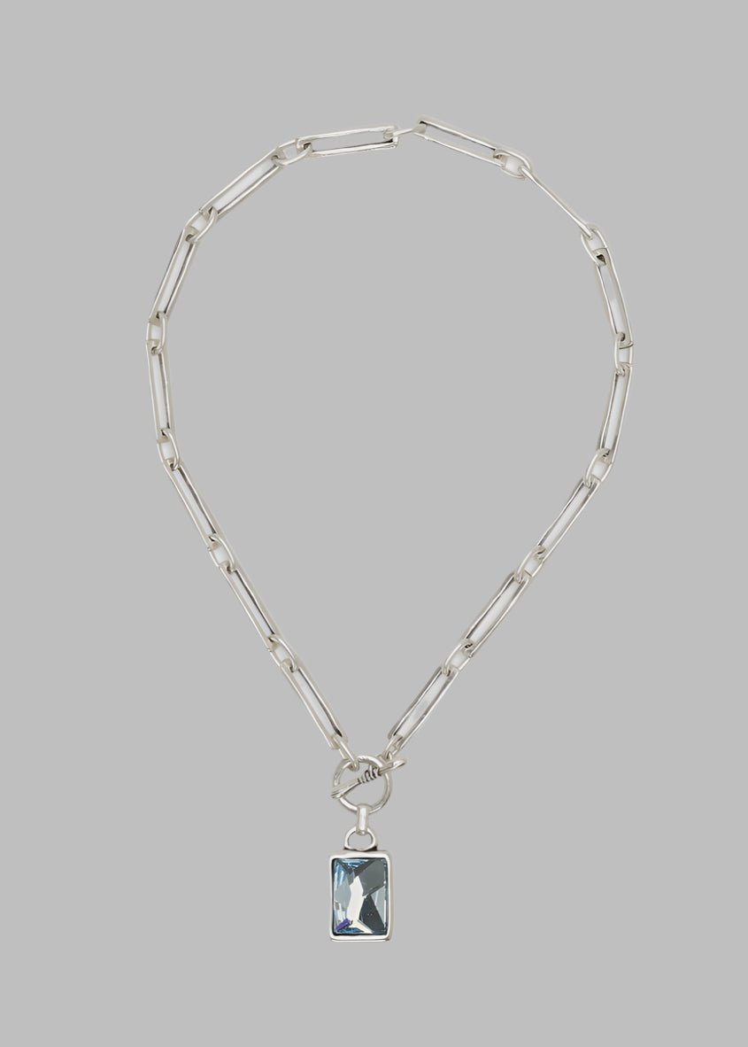 New Handmade Crystal Pewter Necklace - Chandeliers Boutique ny