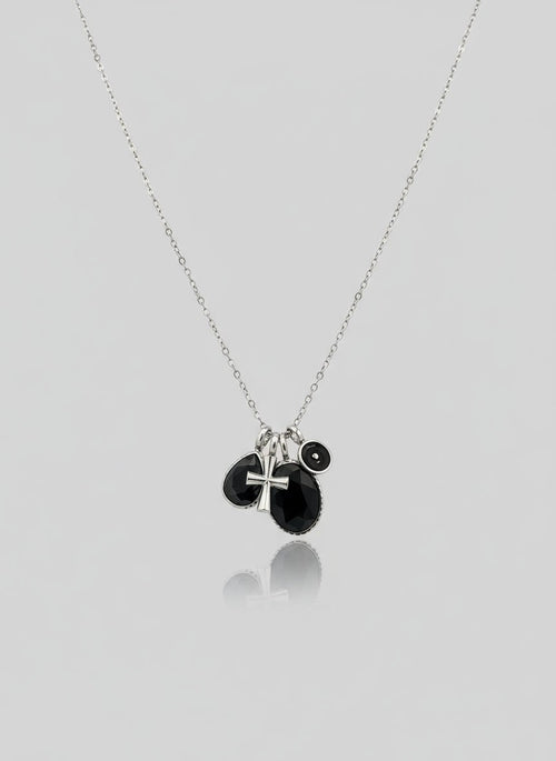 Oval Charm Necklace - Chandeliers Boutique ny