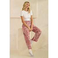 Paisley Printed Denim Pants - Chandeliers Boutique ny