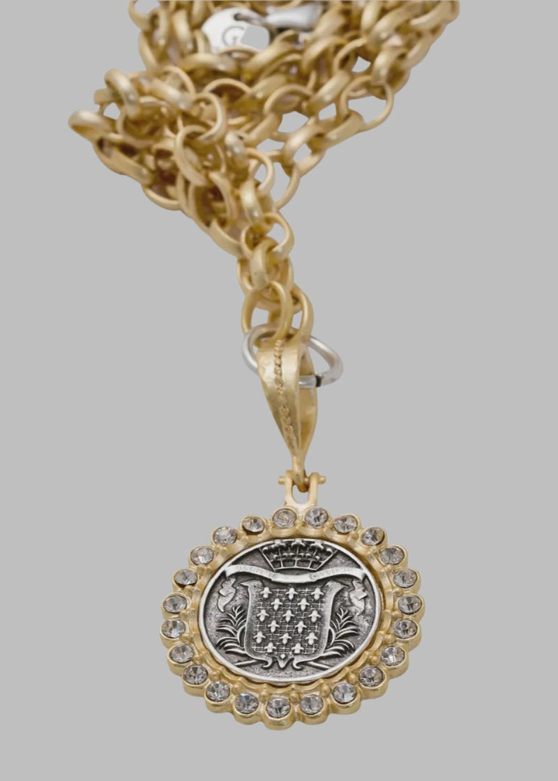 Pewter Gold Plated Pendant - Chandeliers Boutique ny