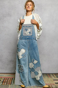 POL Open Front Crochet Cardigan with Floral Embroidery - Chandeliers Boutique ny