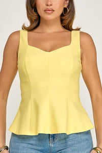 Ponte Sleeveless Fitted Top - Chandeliers Boutique ny
