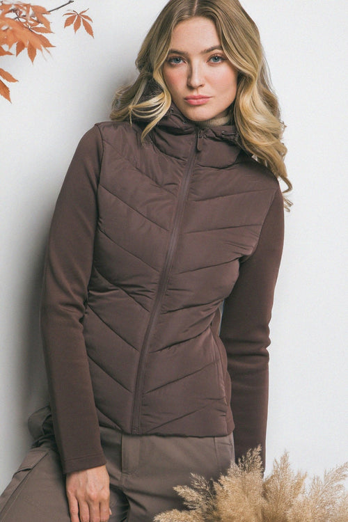 Puffer Hooded Jacket - Chandeliers Boutique ny