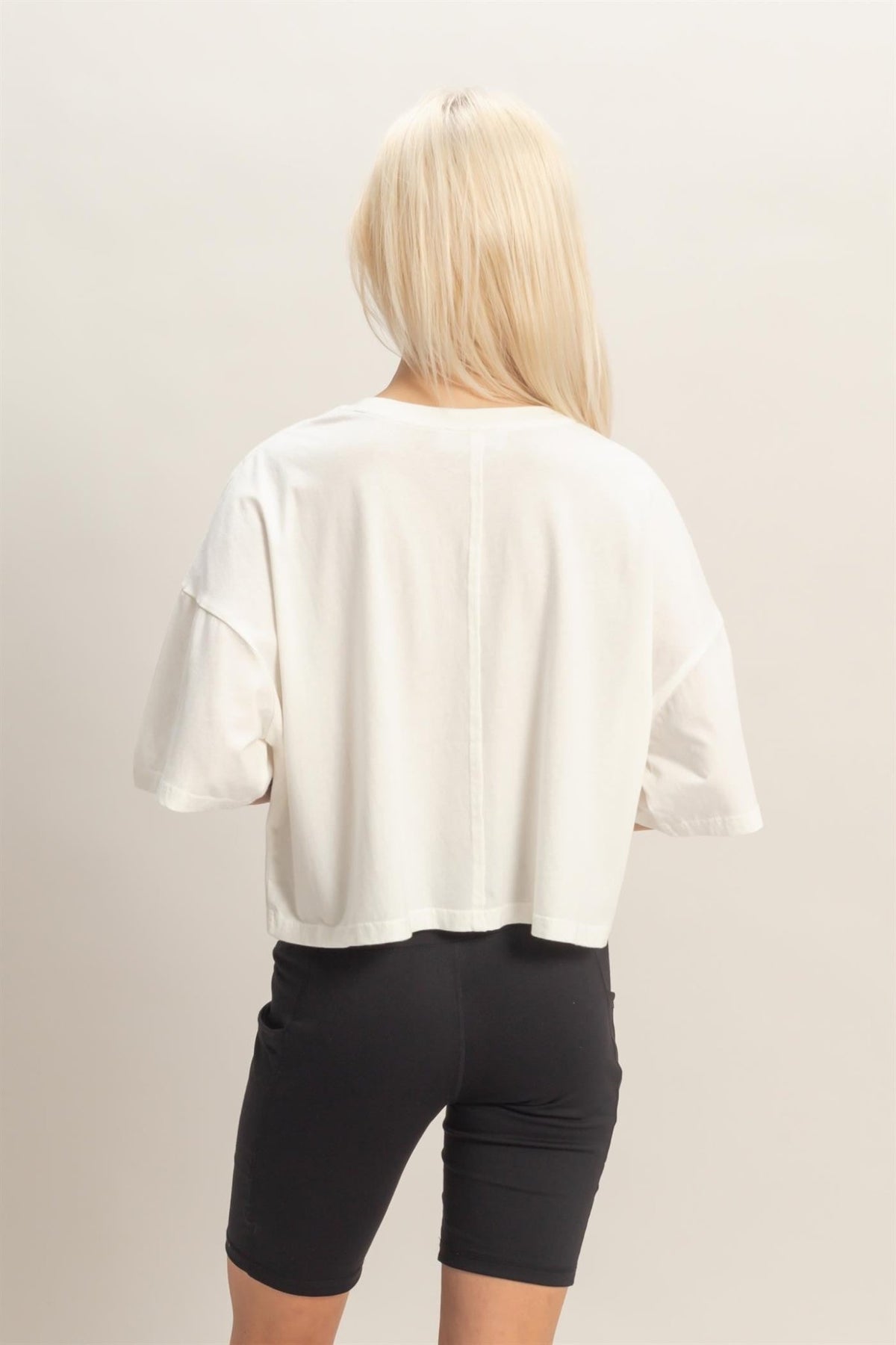 Raw Edge Star Patch Top - Chandeliers Boutique ny