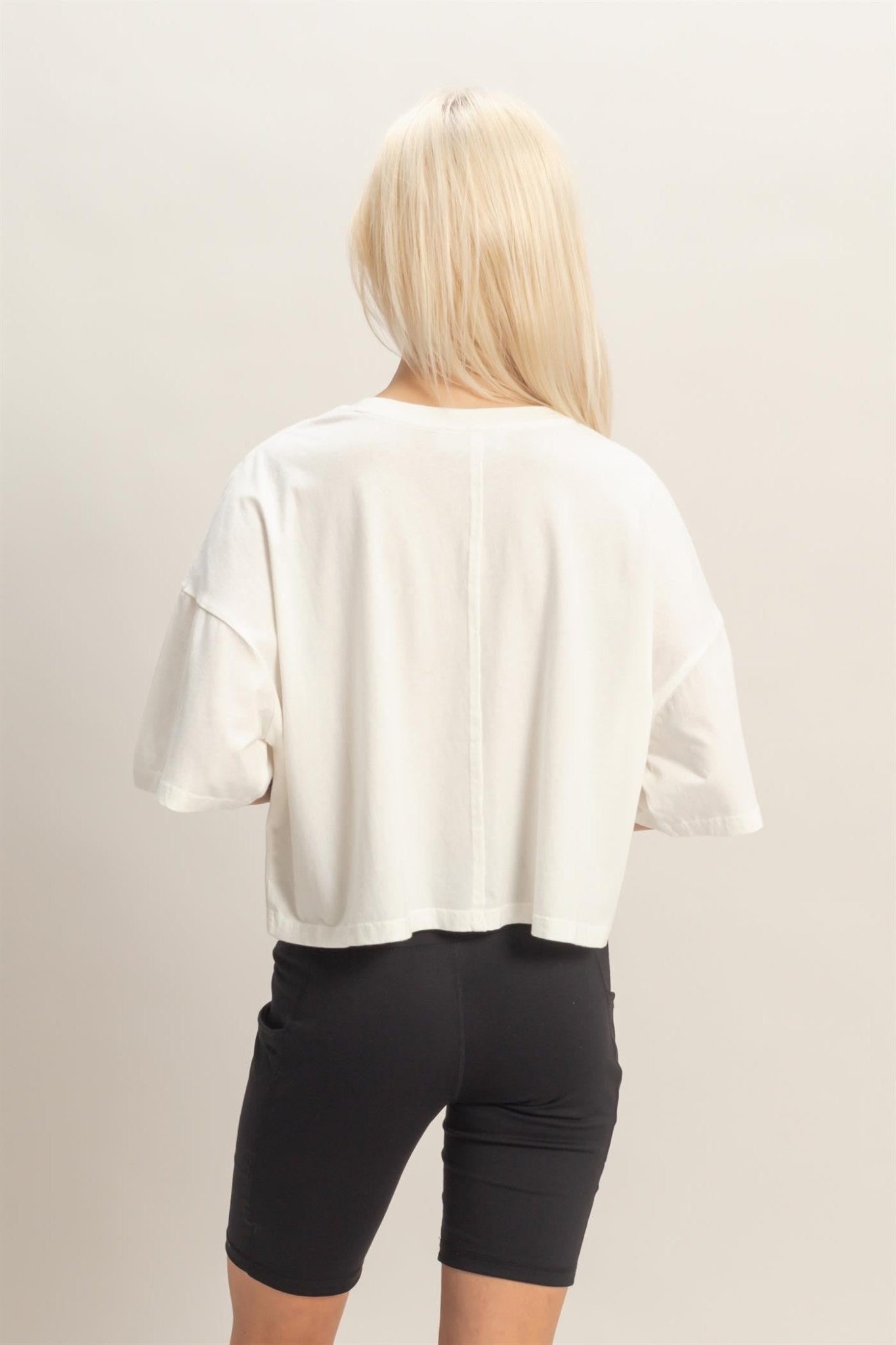 Raw Edge Star Patch Top - Chandeliers Boutique ny