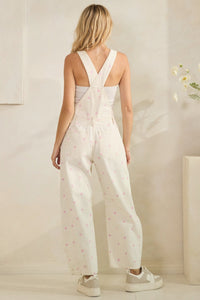 Relaxed Chic Polka Dot Overalls - Chandeliers Boutique ny