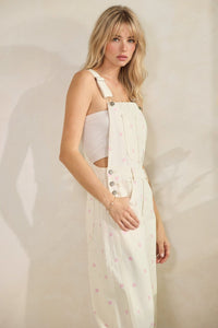 Relaxed Chic Polka Dot Overalls - Chandeliers Boutique ny