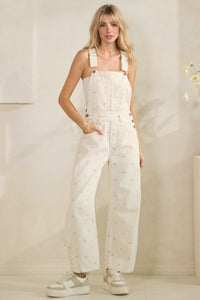Relaxed Chic Polka Dot Overalls - Chandeliers Boutique ny