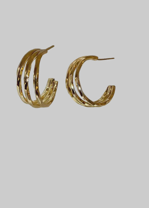Retro Design Gold Earring - Chandeliers Boutique ny