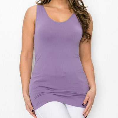 Reversible V or U Neckline Seamless Tank - Chandeliers Boutique ny