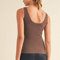 Reversible V or U Neckline Seamless Tank - Chandeliers Boutique ny