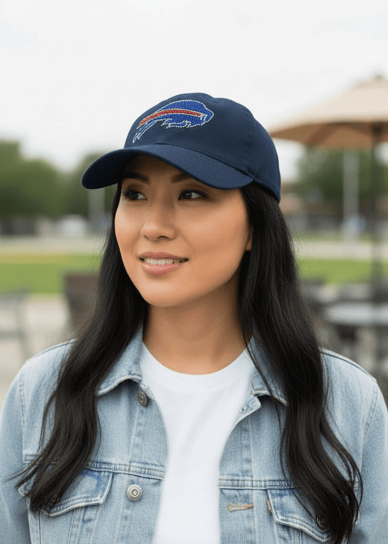 Rhinestone Bills Flannel Hat - Chandeliers Boutique ny