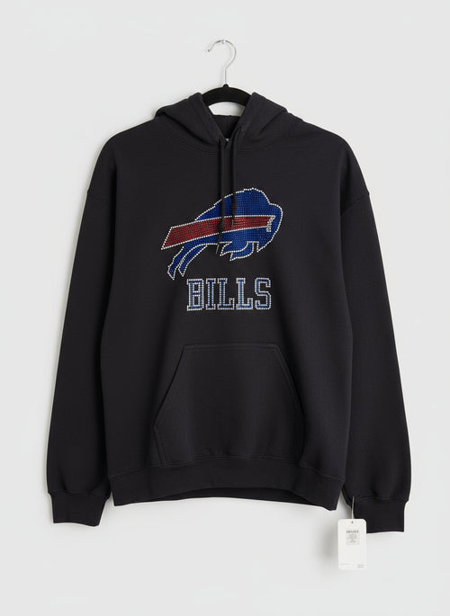 Rhinestone Buffalo Bills Hoodie - Chandeliers Boutique ny