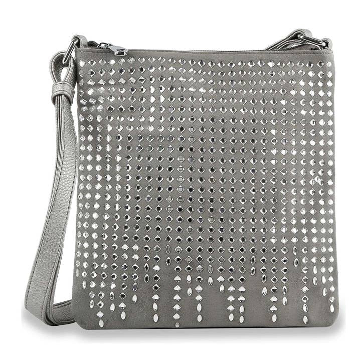 Rhinestone Covered Accessorized Shoulder Bag - Chandeliers Boutique ny