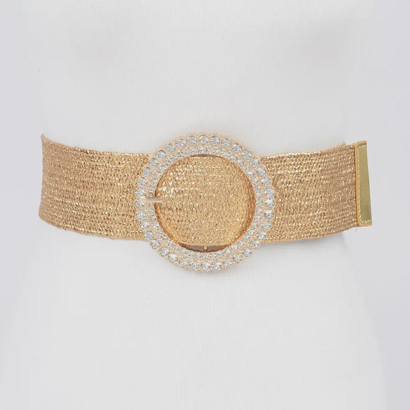 Rhinestone Elastic Belt - Chandeliers Boutique ny