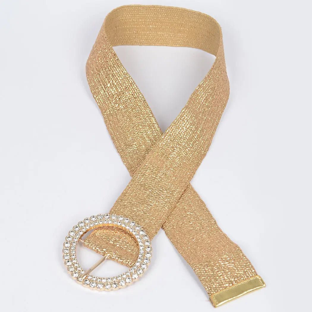 Rhinestone Elastic Belt - Chandeliers Boutique ny