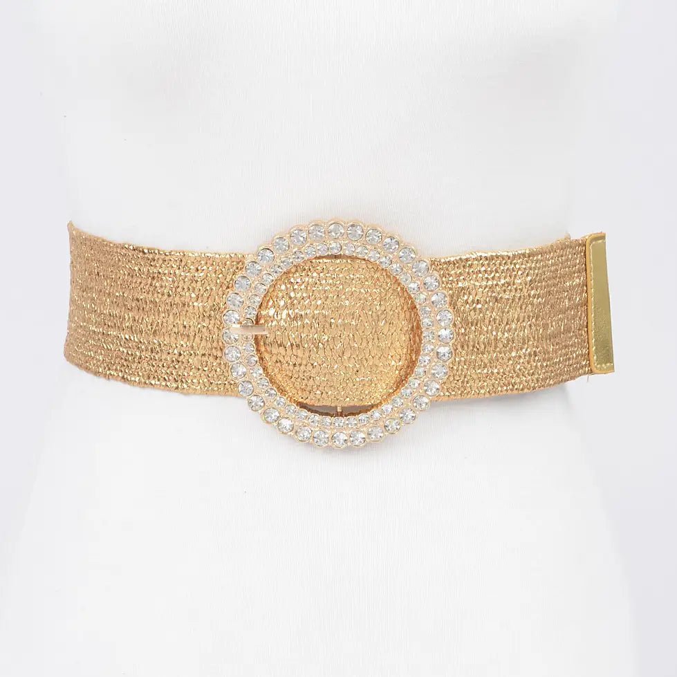 Rhinestone Elastic Belt - Chandeliers Boutique ny