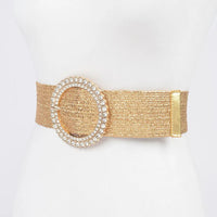 Rhinestone Elastic Belt - Chandeliers Boutique ny