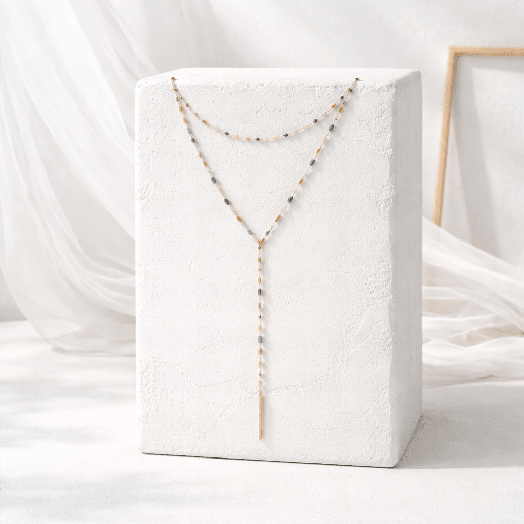 Sami Beaded Y - Chandeliers Boutique ny