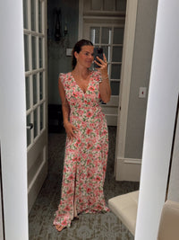 Send Love Plunging Tuck Maxi Dress - Chandeliers Boutique ny