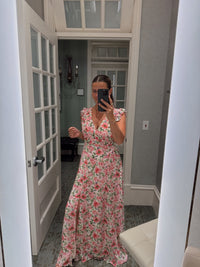 Send Love Plunging Tuck Maxi Dress - Chandeliers Boutique ny