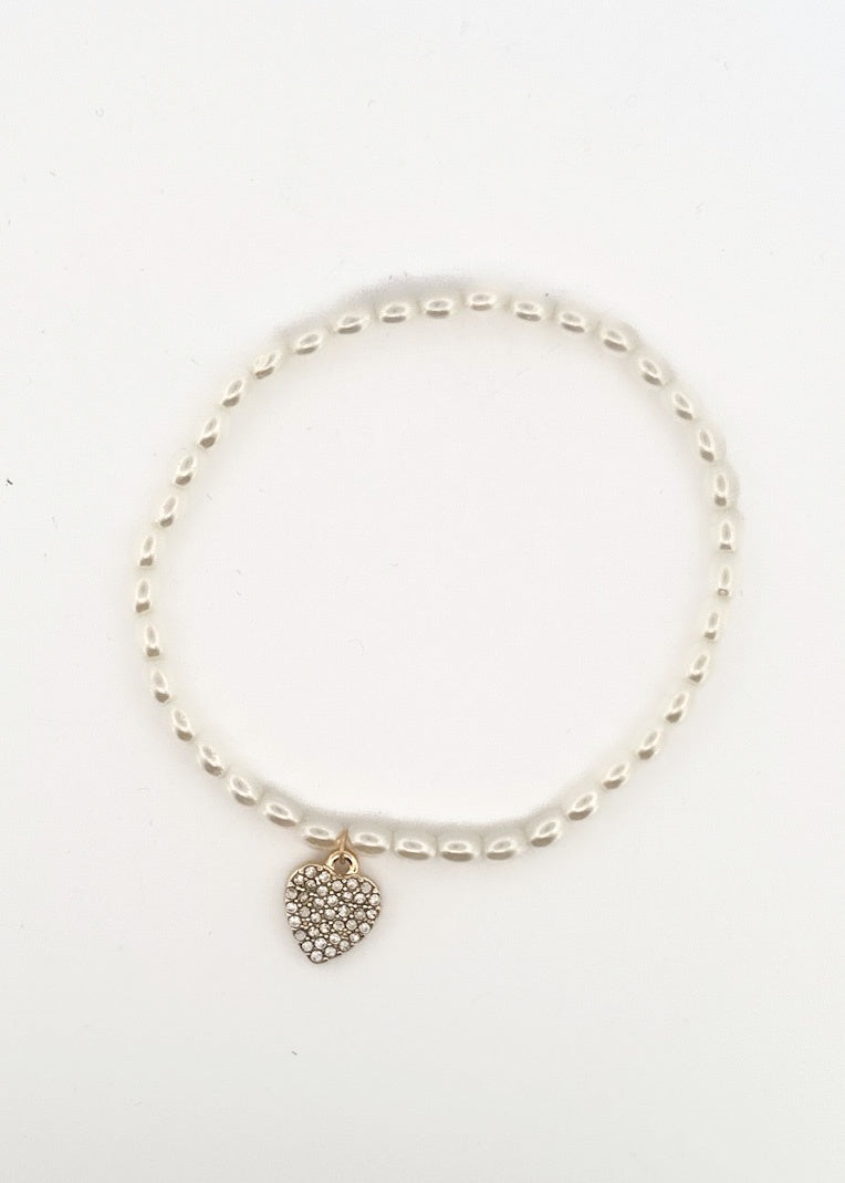 Skinny Pearl Stretch Bracelet