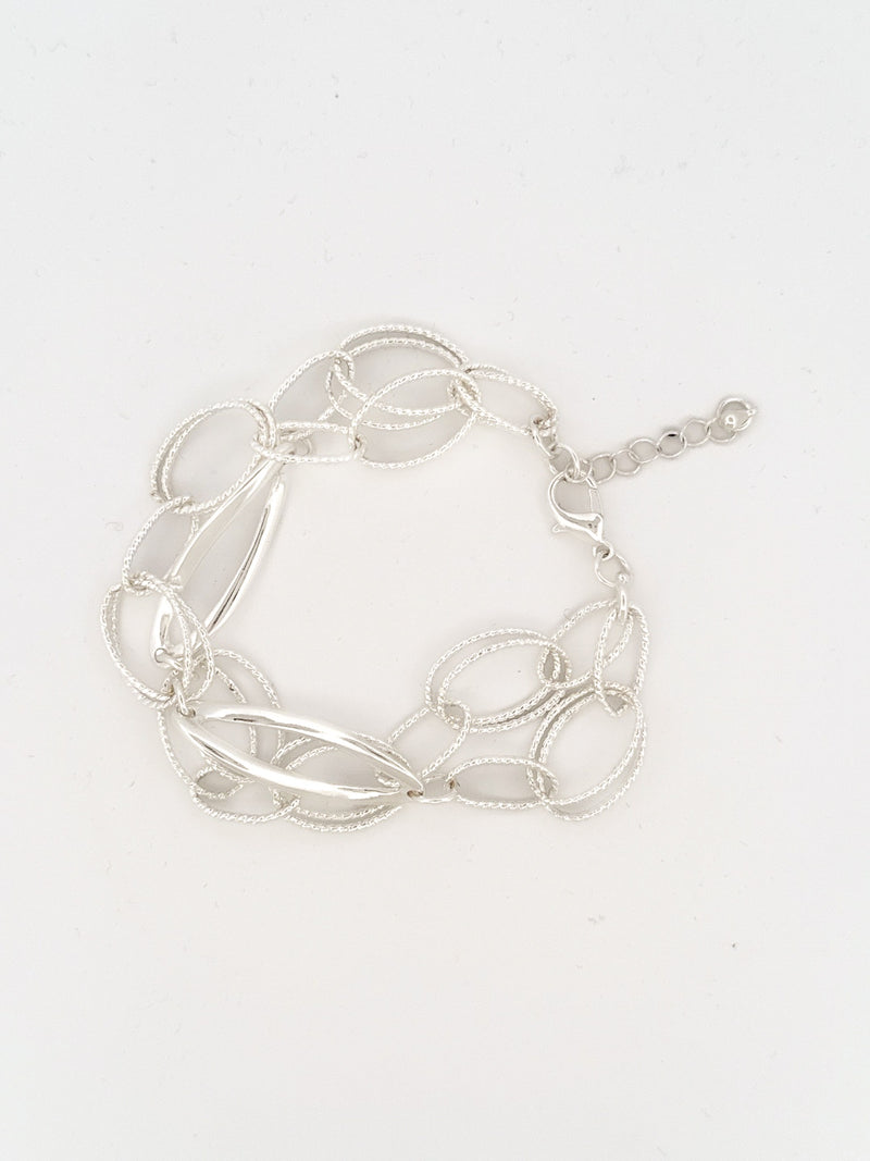 Double Layer Silver Bracelet
