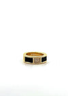 Rhinestone colorblock ring