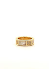 Rhinestone colorblock ring