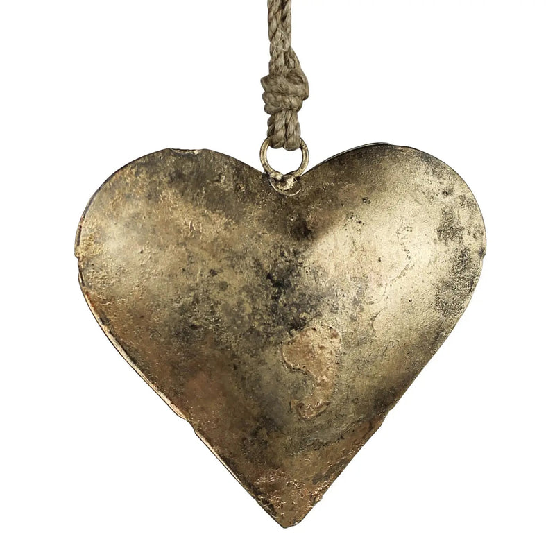 Small gold Antique Heart - Chandeliers Boutique ny