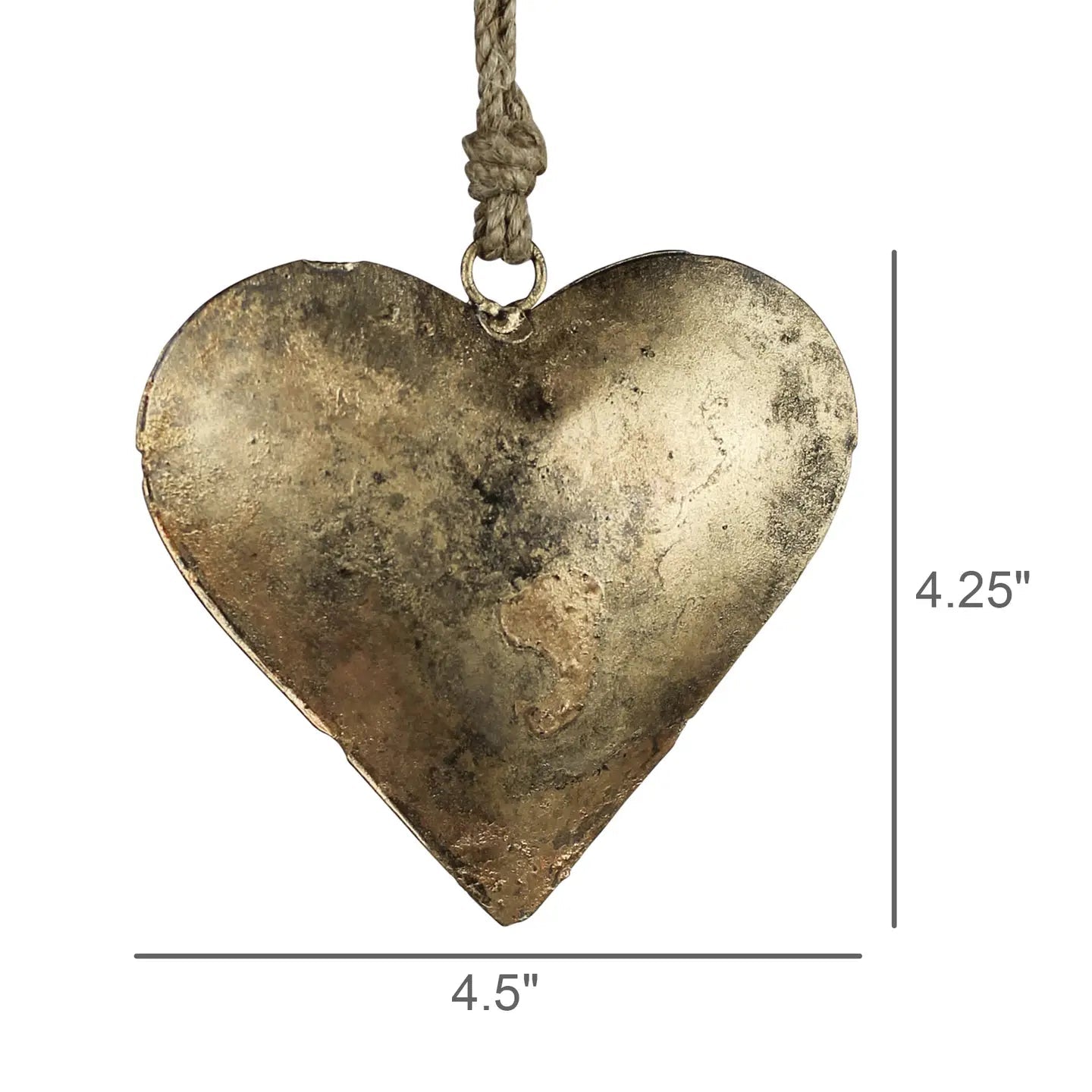 Small gold Antique Heart - Chandeliers Boutique ny