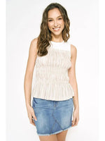 Smocked Tank Top - Chandeliers Boutique ny